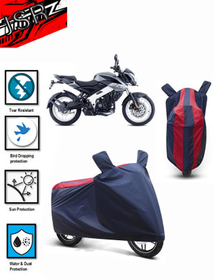 J S R Waterproof Two Wheeler Cover for Bajaj(Pulsar NS200, Blue, Red)