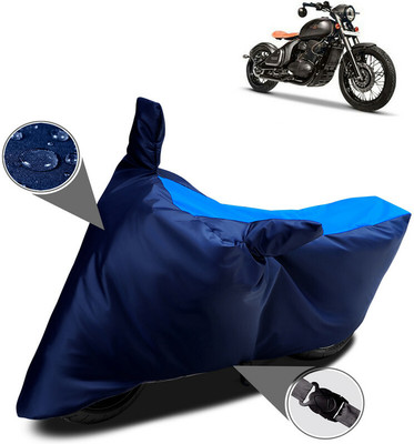 AUTOCAD Waterproof Two Wheeler Cover for JAWA(Perak, Blue)