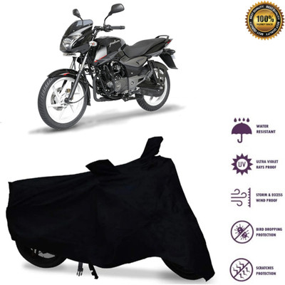 WMIZEXA Waterproof Two Wheeler Cover for Bajaj(Pulsar 150 DTS-i, Black)