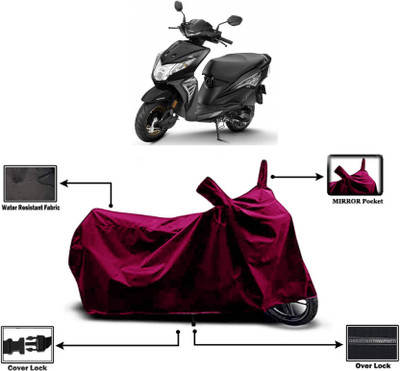 KEDIT Two Wheeler Cover for Honda(Deo, Maroon)