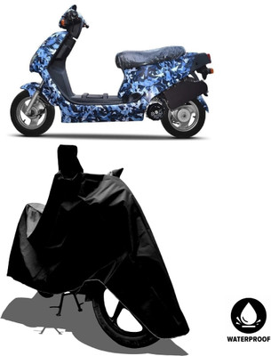 Amexride Waterproof Two Wheeler Cover for Hero Electric(Electric AXLHE-20 BS6, Black)