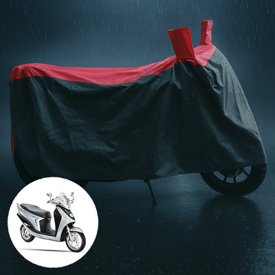 CODOKI Waterproof Two Wheeler Cover for Hero(Leap Hybrid SES, Grey, Red)