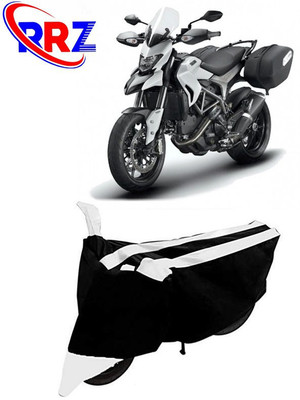 RRZ Waterproof Two Wheeler Cover for Ducati(Hyperstrada, Black, White)