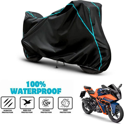 ANTHUB Waterproof Two Wheeler Cover for KTM(RC125, Black)