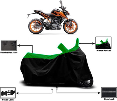 Amexride Two Wheeler Cover for KTM(200 Duke, Green)