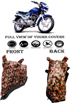 Amexride Two Wheeler Cover for TVS(Victor GLX, Multicolor)