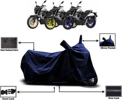 AASHTIK MART Two Wheeler Cover for Yamaha(MT-15 BS6, Blue)