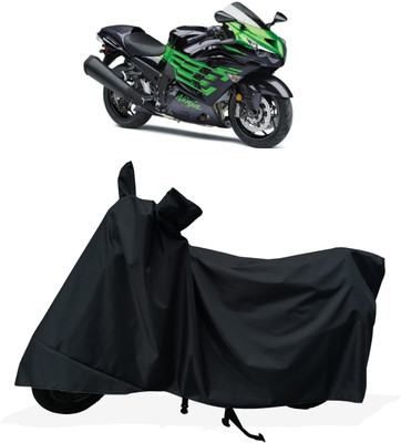 Tricway Two Wheeler Cover for Kawasaki(Ninja ZX 14R BS6, Black)