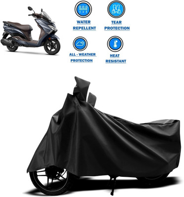 DeepShakshi AUTOMOTIVE Two Wheeler Cover for Suzuki(Burgman Street, Black)