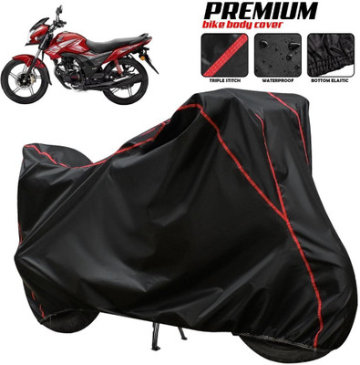 xodi Waterproof Two Wheeler Cover for Honda(CB Shine, Black, Red, Multicolor)