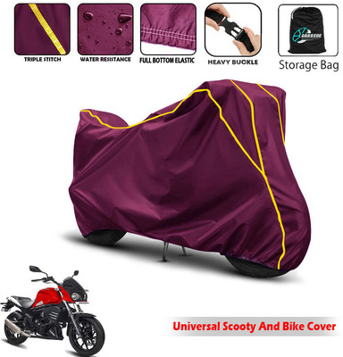 AUTOBIRSA Two Wheeler Cover for Mahindra(MOJO XT 300, Maroon)