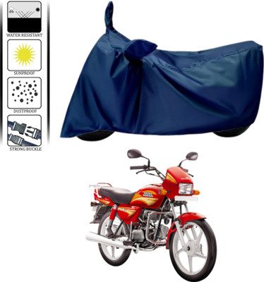 HWSXQAE Waterproof Two Wheeler Cover for Hero(Splendor Plus, Blue)