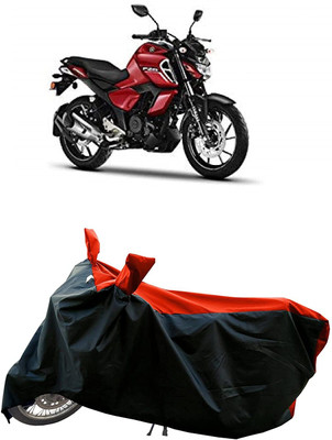 KEDIT Two Wheeler Cover for Yamaha(FZS-FI V3 BS6, Red, Black)