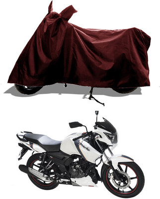 GROFATIK Two Wheeler Cover for TVS(Apache, Maroon)