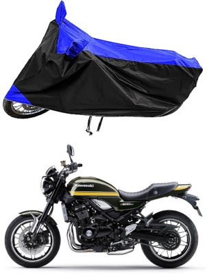 GROFATIK Two Wheeler Cover for Kawasaki(Z900 RS Cafe Racer BS6, Blue)