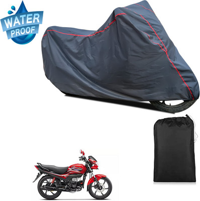 PAGORA Waterproof Two Wheeler Cover for Hero(Passion Plus, Grey)