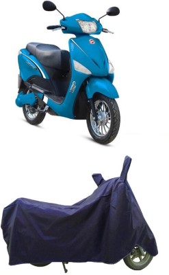 Coxtor Waterproof Two Wheeler Cover for Hero Electric(Electric Optima HS500 ER BS6, Blue)