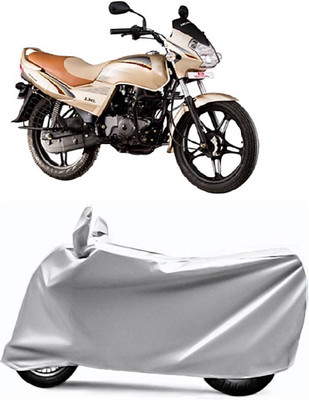 AUCTIMO Two Wheeler Cover for LML(Freedom, Silver)