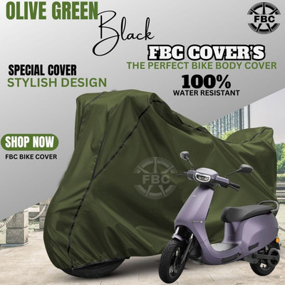 AutoGalaxy Waterproof Two Wheeler Cover for Ola(Scooty, Green)