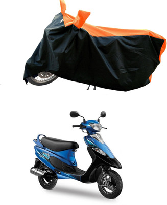 DeepShakshi AUTOMOTIVE Two Wheeler Cover for TVS(Scooty Pep+ BS6, Orange)