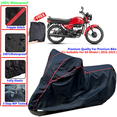 SThanaveX Waterproof Two Wheeler Cover for Hero(HF Dawn BS6, Black)