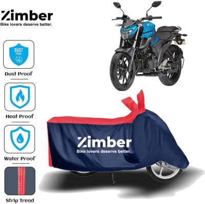 ZIMBER Two Wheeler Cover for Yamaha(FZ25, Red, Blue)