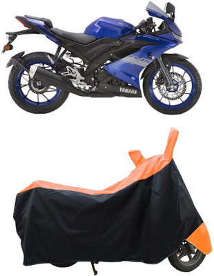Coxtor Waterproof Two Wheeler Cover for Yamaha(YZF R15 V3 BS6, Orange)
