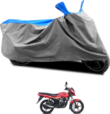 CODOKI Waterproof Two Wheeler Cover for Bajaj(Platina 110 H-Gear, Grey, Blue)