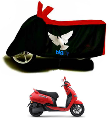 BigFly Two Wheeler Cover for TVS(iQube Electric, Red)