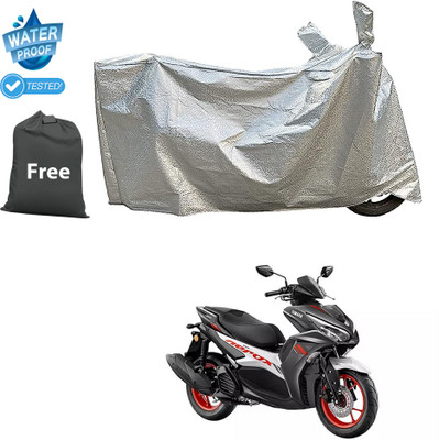CODOKI Waterproof Two Wheeler Cover for Yamaha(Aerox 155 Maxi, Silver)