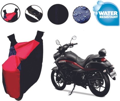 Mdstar Waterproof Two Wheeler Cover for Suzuki(intruder 150, Red, Blue)