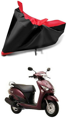 AutoGalaxy Waterproof Two Wheeler Cover for Yamaha(Alpha, Red, Black)