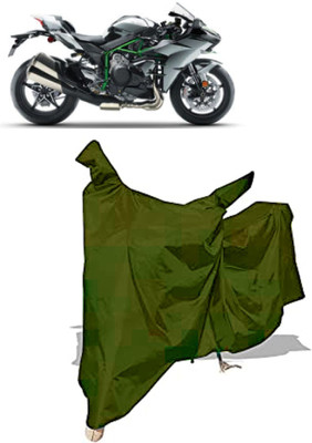 Amexride Two Wheeler Cover for Kawasaki(Ninja H2 BS6, Maroon)