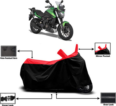 Amexride Two Wheeler Cover for Bajaj(Dominar 400 BS6, Red)