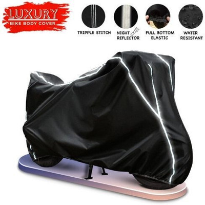 OliverX Waterproof Two Wheeler Cover for Bajaj(Pulsar 220 DTS-i, Black)