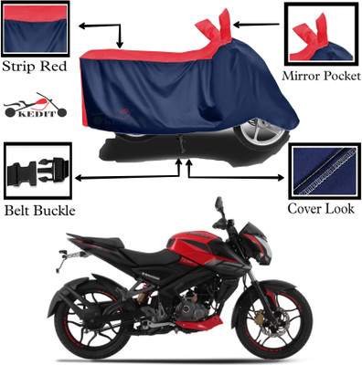 KEDIT Two Wheeler Cover for Bajaj(Pulsar NS-160, Red, Blue)
