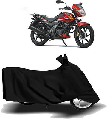 MMSSTAR Waterproof Two Wheeler Cover for TVS(Flame SR125, Black)