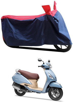 AASHTIK MART Two Wheeler Cover for TVS(Jupiter, Red, Blue)