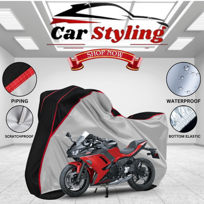 Car Styling Waterproof Two Wheeler Cover for Kawasaki(Ninja 650, Multicolor)