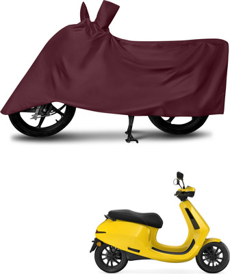 DeepShakshi AUTOMOTIVE Waterproof Two Wheeler Cover for Ola(Maroon)