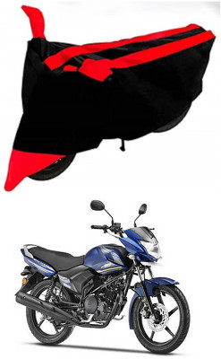 AutoGalaxy Waterproof Two Wheeler Cover for Yamaha(Saluto, Red, Black)
