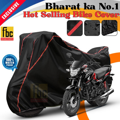 FBC Waterproof Two Wheeler Cover for Honda(SP125, Black)