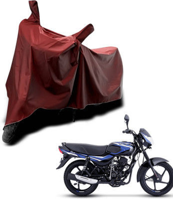 KEDIT Two Wheeler Cover for Bajaj(CT110, Maroon)