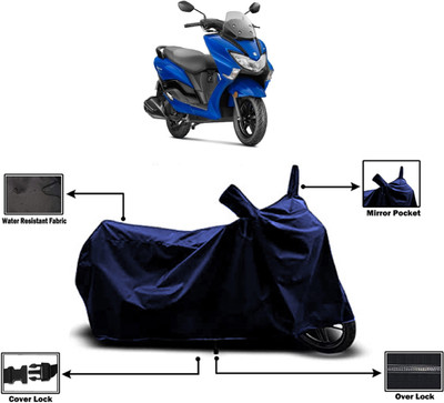 Amexride Two Wheeler Cover for Suzuki(Burgman Electric, Blue)