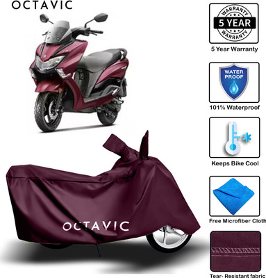 octavic Waterproof Two Wheeler Cover for Suzuki(Burgman Street 125, Maroon)