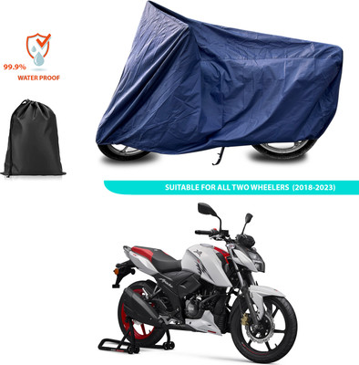 PAGORA Waterproof Two Wheeler Cover for TVS(Apache RTR 160, Blue)