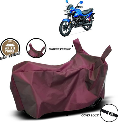 AASHTIK MART Two Wheeler Cover for Honda(Livo, Maroon)