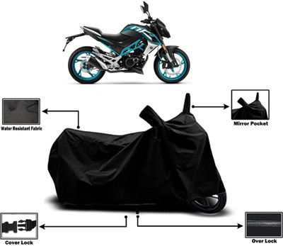 Amexride Two Wheeler Cover for CFMoto(150NK, Black)