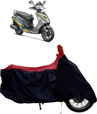 KEDIT Two Wheeler Cover for Hero(Maestro Edge 110 BS6, Red, Black)