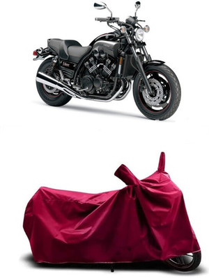 Coxtor Waterproof Two Wheeler Cover for Yamaha(VMAX, Maroon)